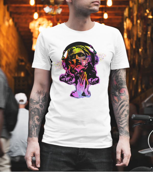 Jesus And The Headtones Psychedelic Headphones T-Shirt Jesus And The Headtones Psychedelic Headphones T-Shirt