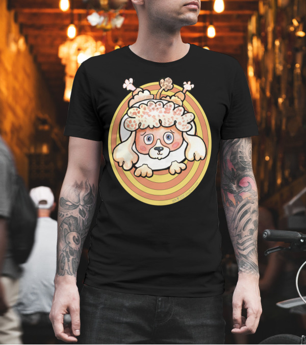 KAWAII Cute Poodle Dog Dotsofpa 70s Vibes Retro T-Shirt KAWAII Cute Poodle Dog Dotsofpa 70s Vibes Retro T-Shirt