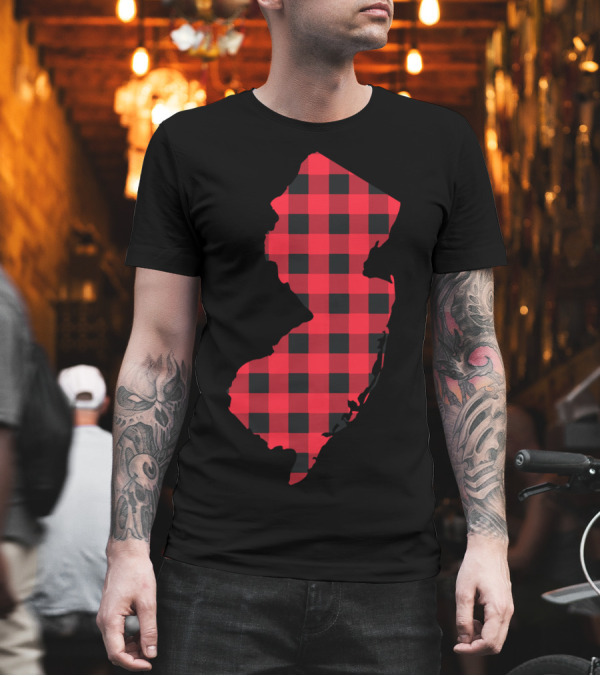 Red and Black Checkered New Jersey T-Shirt Red and Black Checkered New Jersey T-Shirt