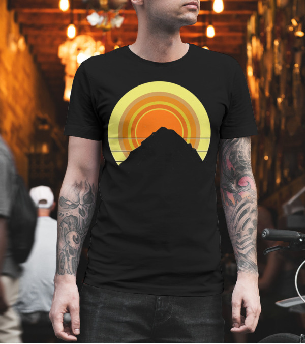 Mountain Sunrise Retro Sunburst T-Shirt Mountain Sunrise Retro Sunburst T-Shirt