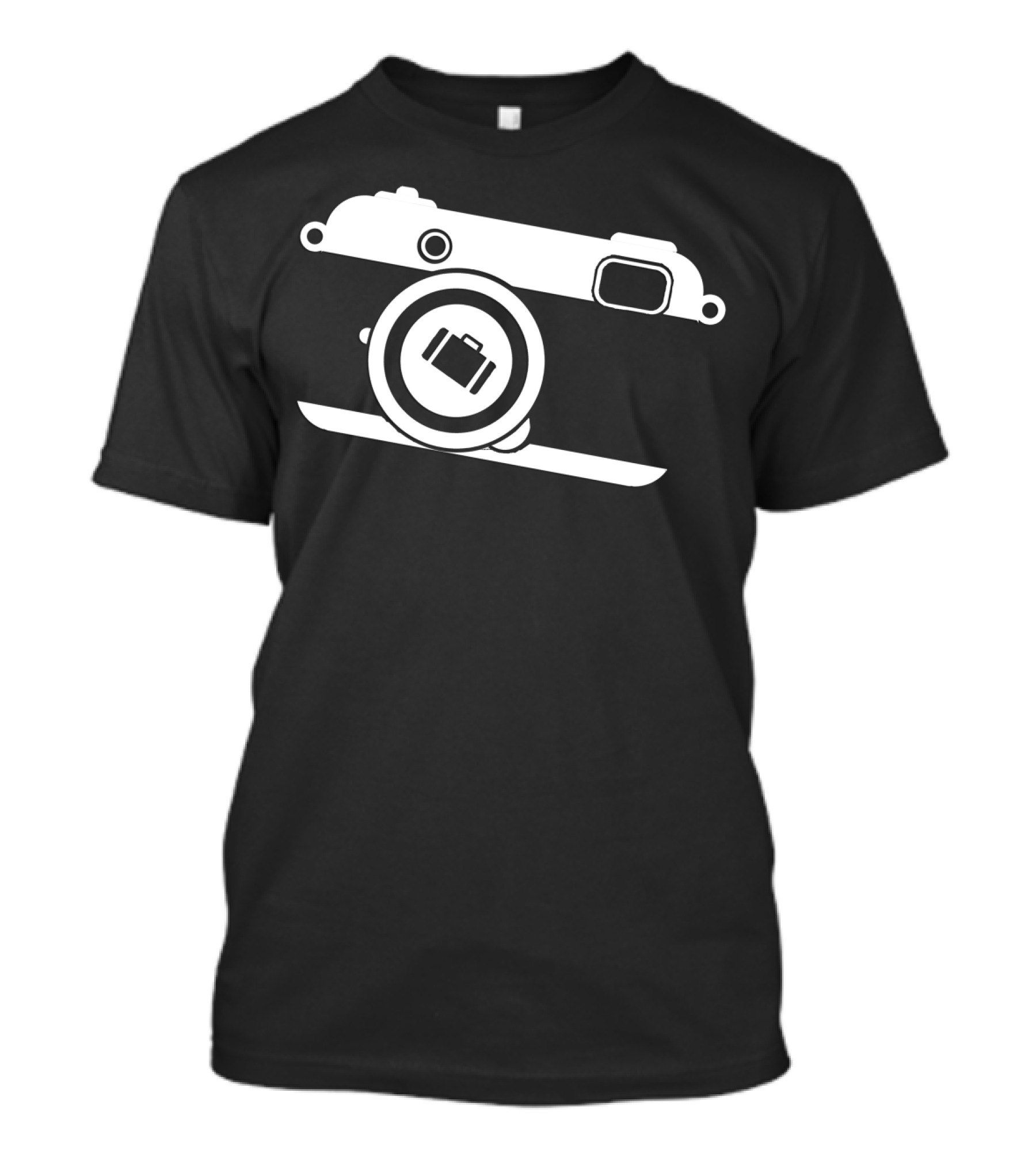 Wortman Photography Vintage Camera Icon With Film Roll T-Shirt
