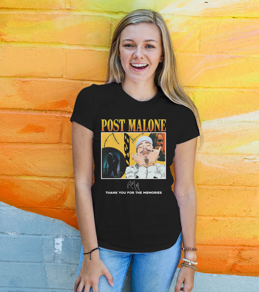 Post Malone Thank You For The Memories T-Shirt