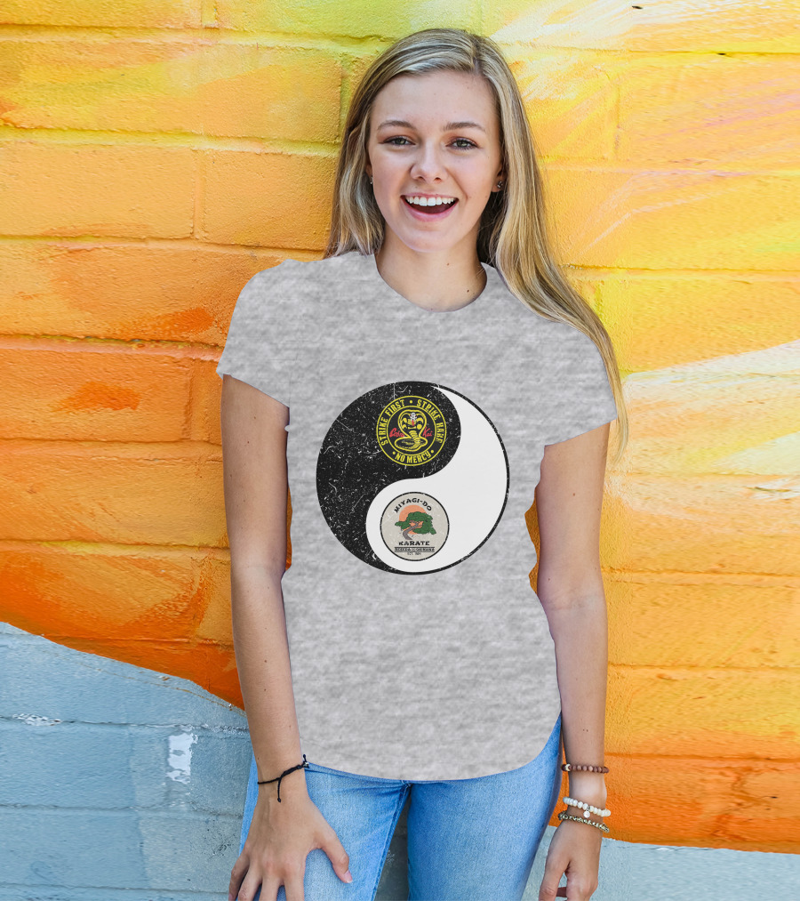Cobra Kai Strike First Miyagi-Do Karate Yin Yang T-Shirt