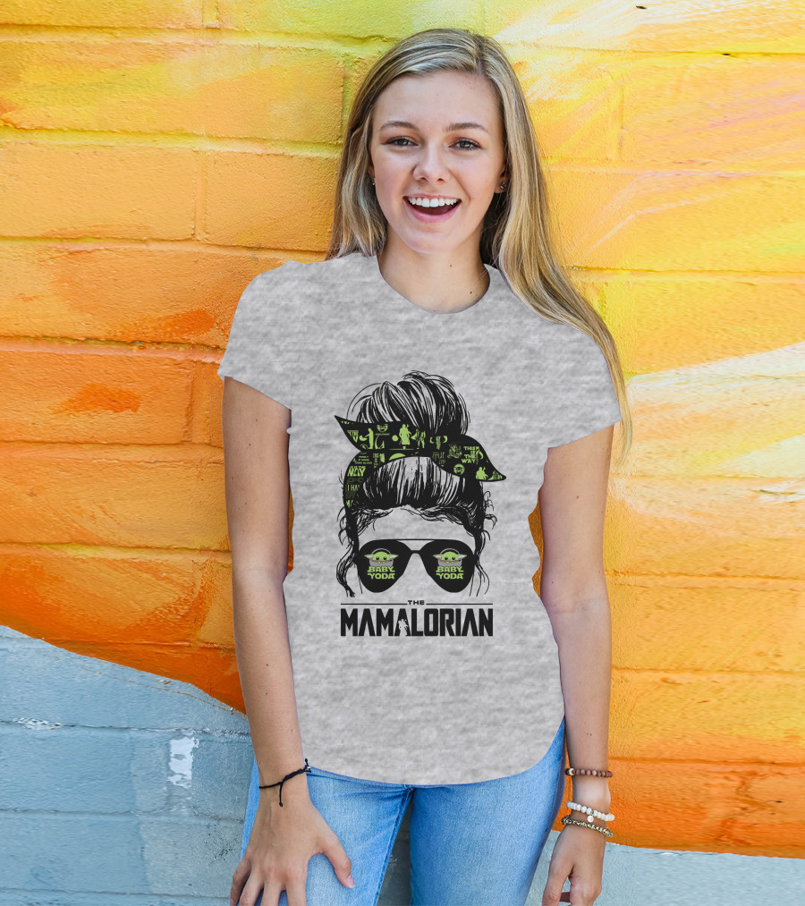 The Mamalorian Baby Yoda Grogu Star Wars T-Shirt