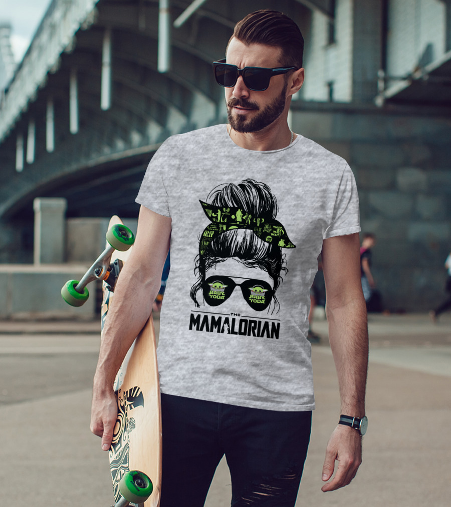 The Mamalorian Baby Yoda Grogu Star Wars T-Shirt