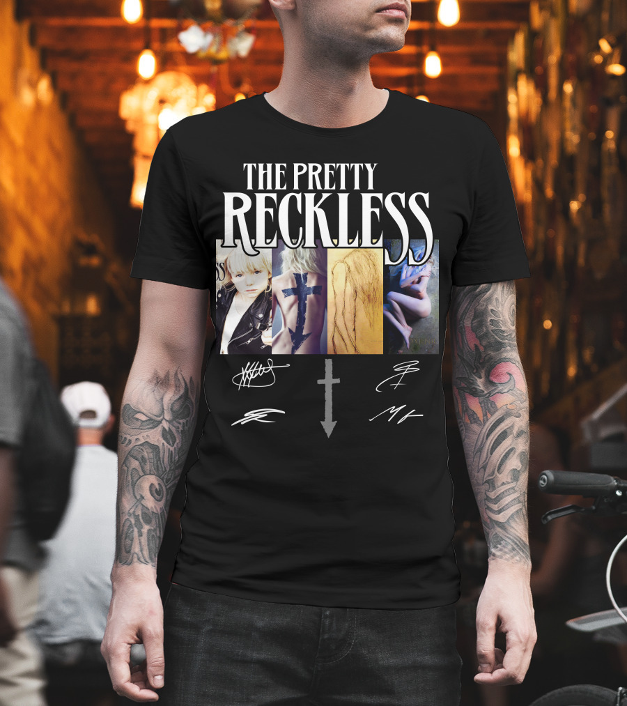 The Pretty Reckless Signed Cross Art Collection T-Shirt