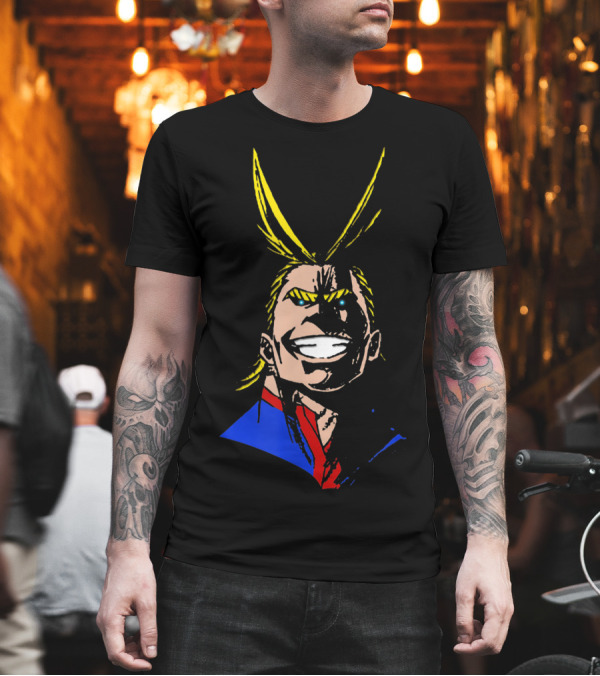 One For All All Might Full Strength Anime Character T-Shirt One For All All Might Full Strength Anime Character T-Shirt