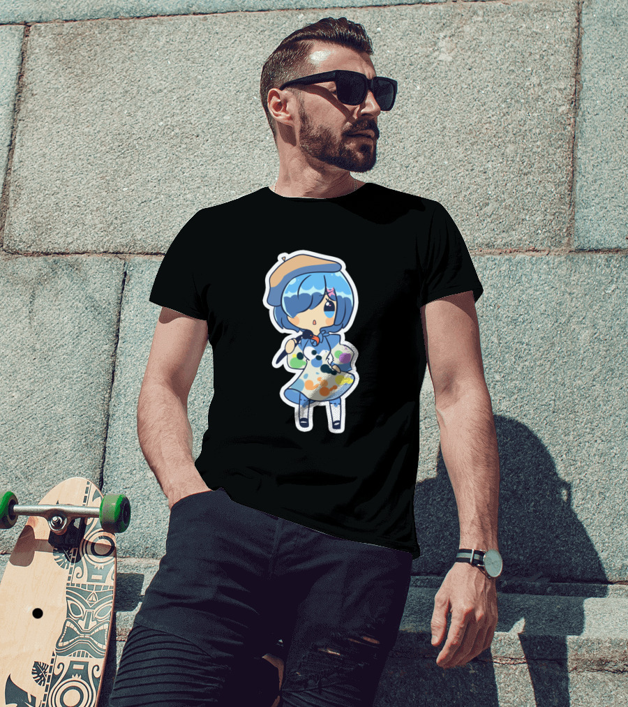 Rem Chibi Art Painter Style 923986 T-Shirt