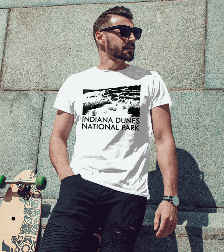 Indiana Dunes National Park Scenic Landscape T-Shirt