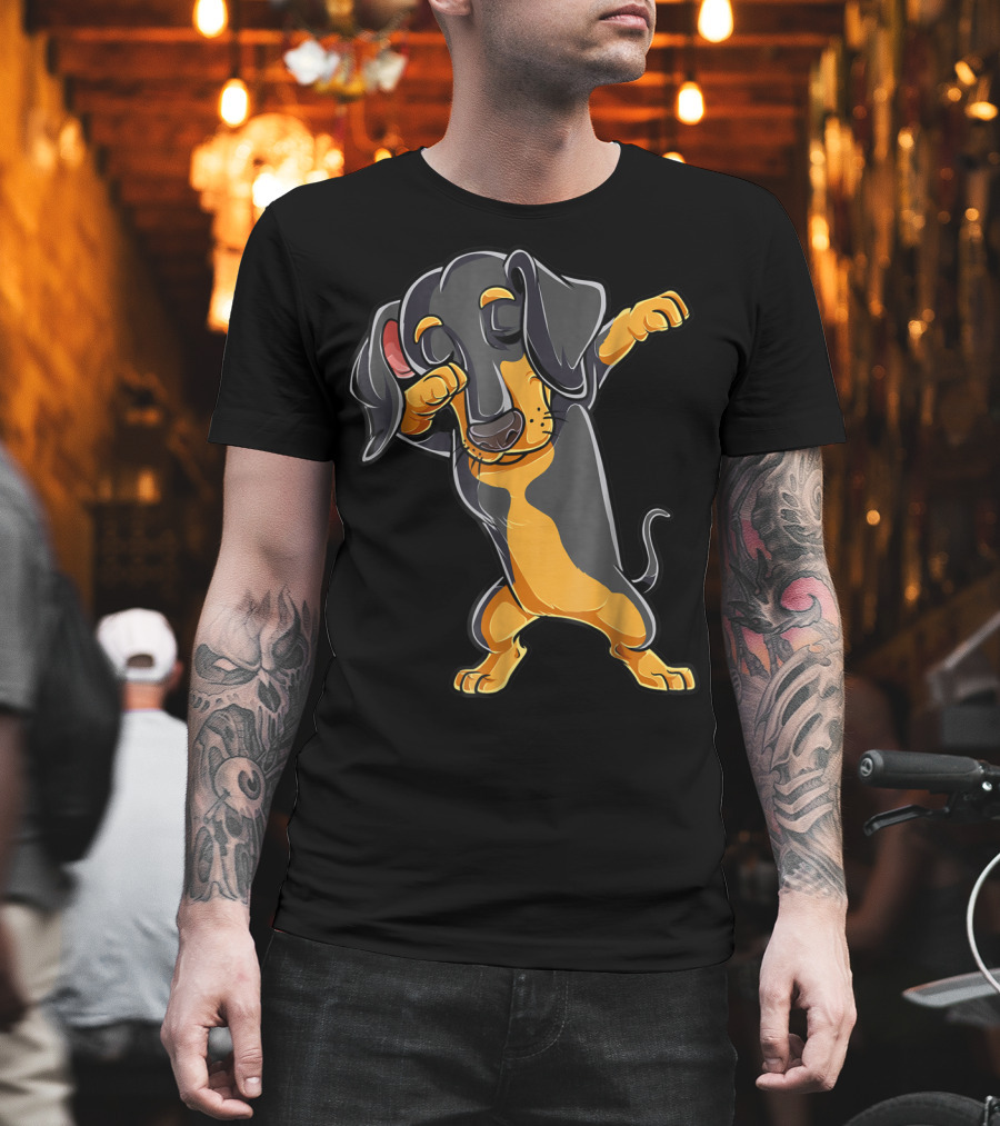 Dabbing Dachshund Puppy Lovers Dab Dance Boys T-Shirt