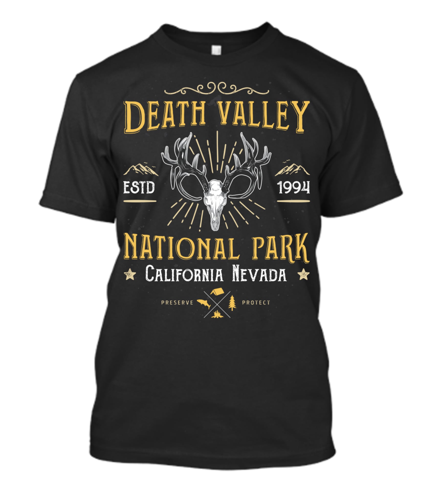 Death Valley National Park Estd 1994 California Nevada Preserve Protect T-Shirt