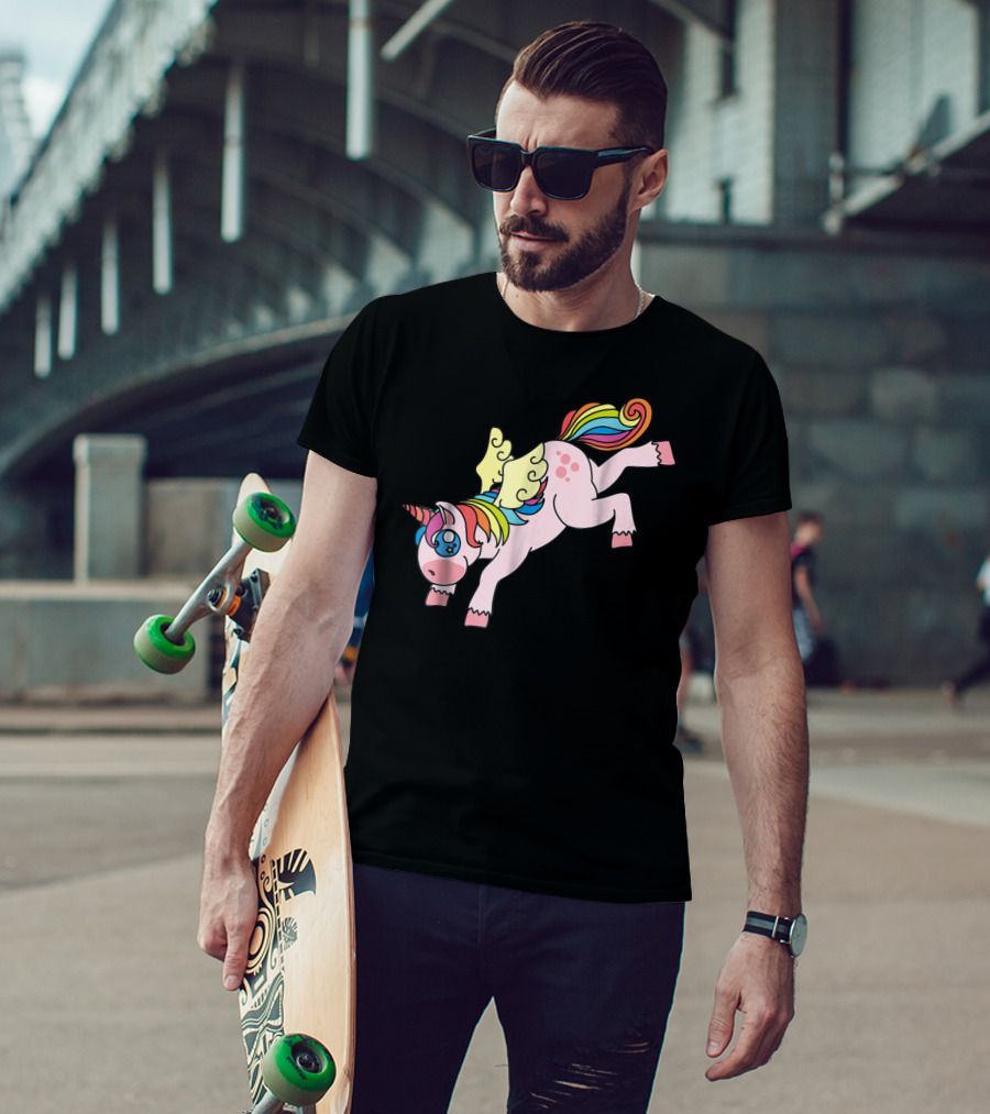 Flying Unicorn Cute And Colorful Rainbow Wings Edition11 T-Shirt