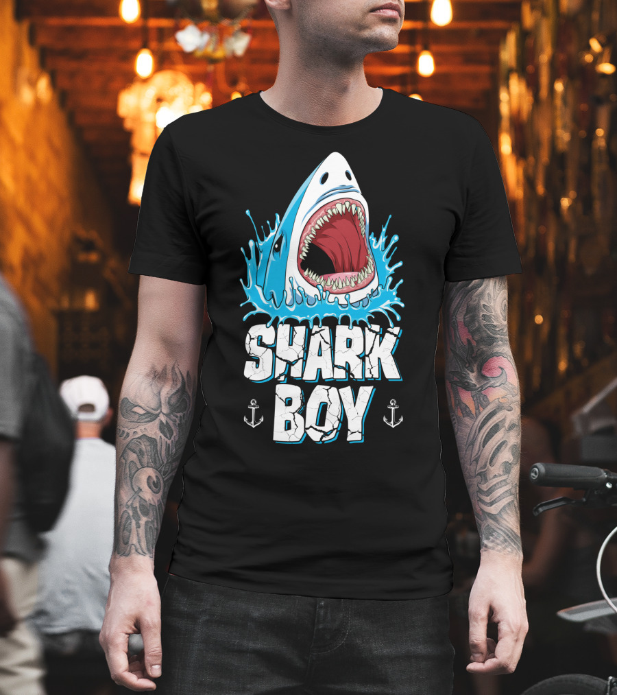 Shark Boy Jawsome Family Matching Men T-Shirt