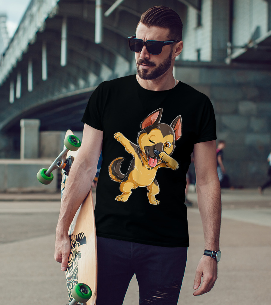 Dabbing German Shepherd Puppy Dance Boys Lover16 T-Shirt