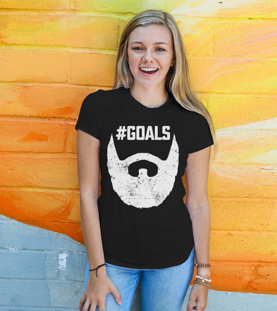 Goals Beard For Bearded Dad Husband T-Shirt