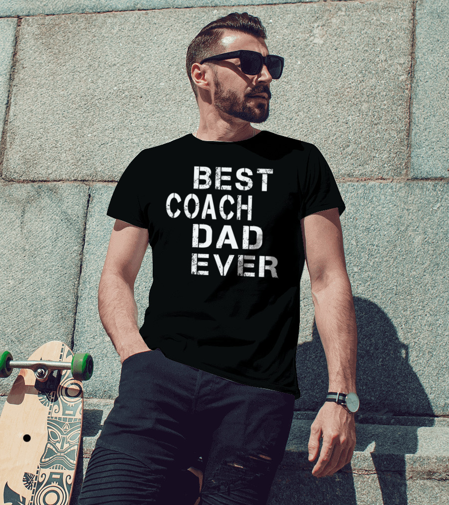 Best Coach Dad Ever Vintage Coach Mens S66 T-Shirt