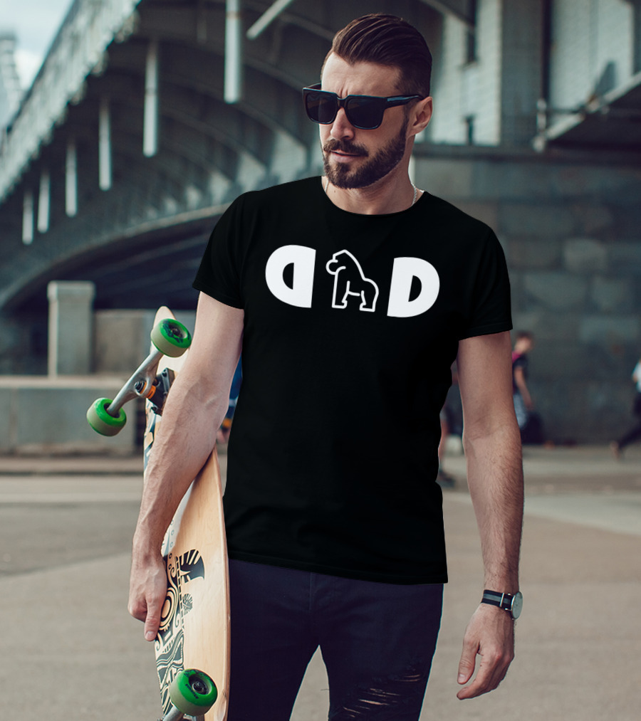Mens Gorilla Dad Funny Husband T-Shirt