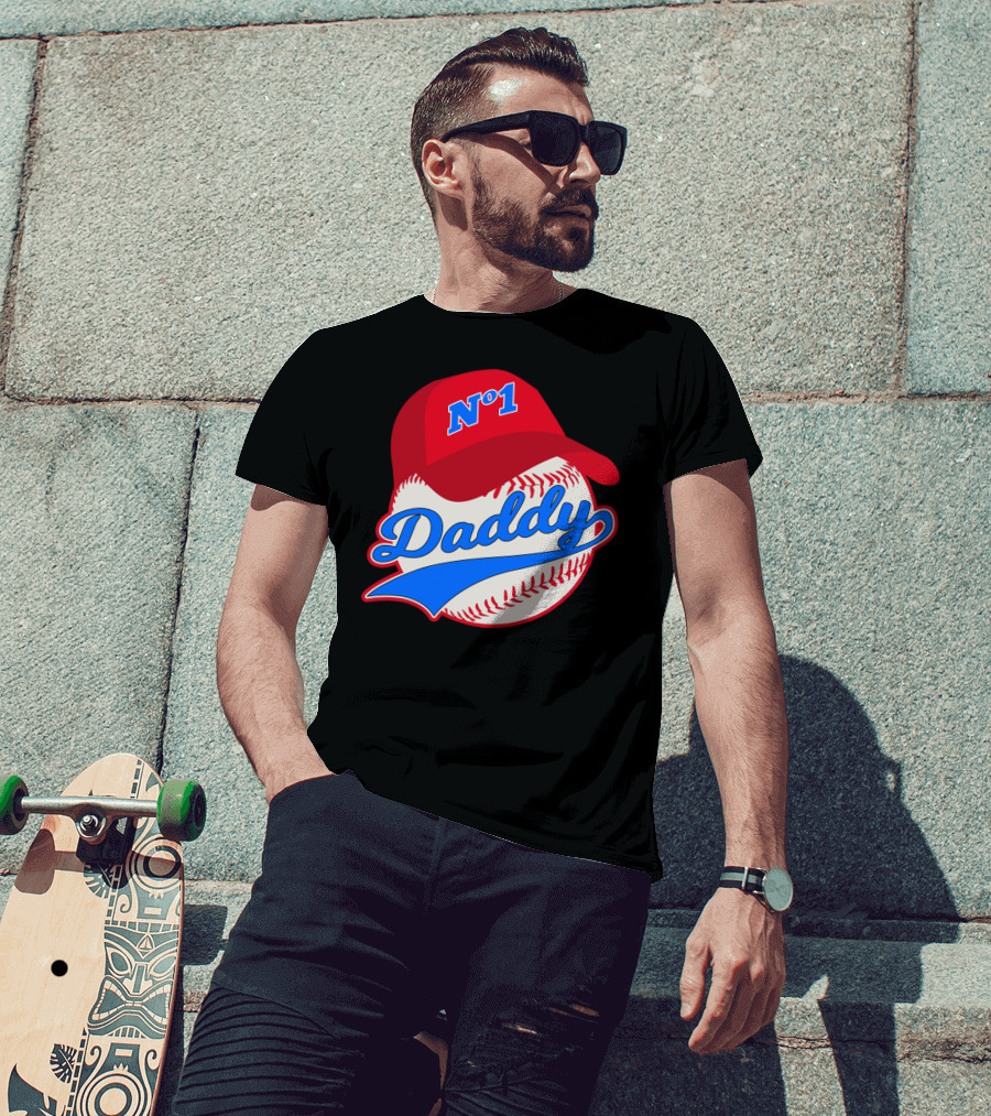 No 1 Daddy Baseball Cap T-Shirt