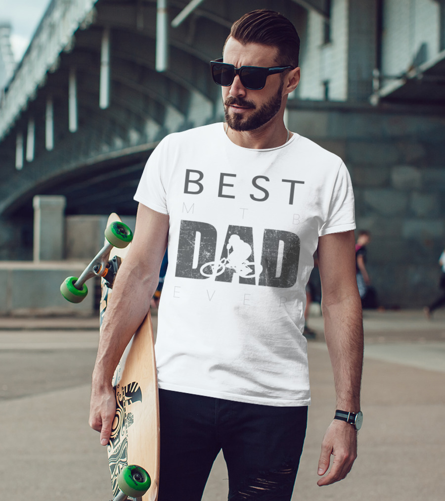 Best MTB Dad Ever Mountain Bike Rider T-Shirt