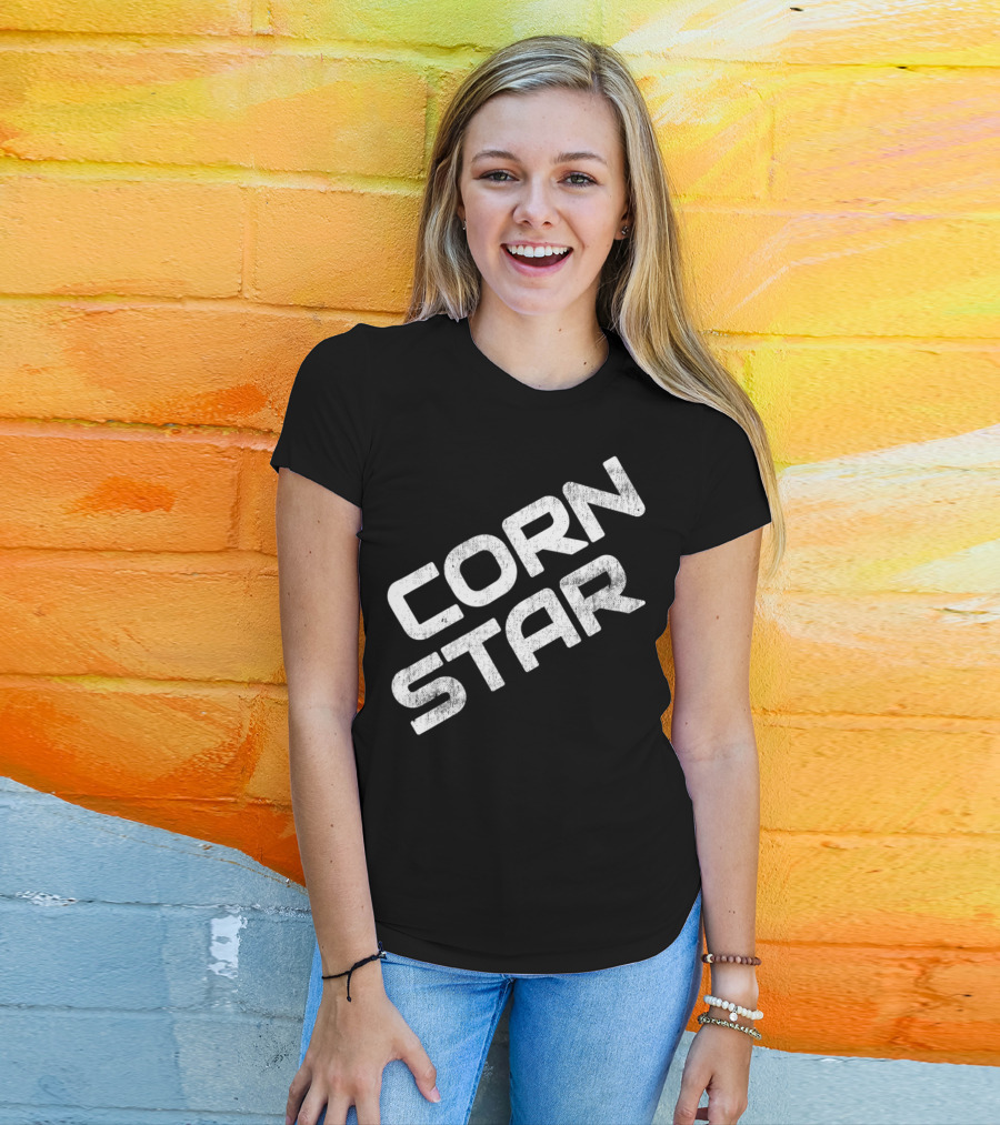 Corn Star Camo Funny Dad Cornhole Beer Toss For Fathers T-Shirt