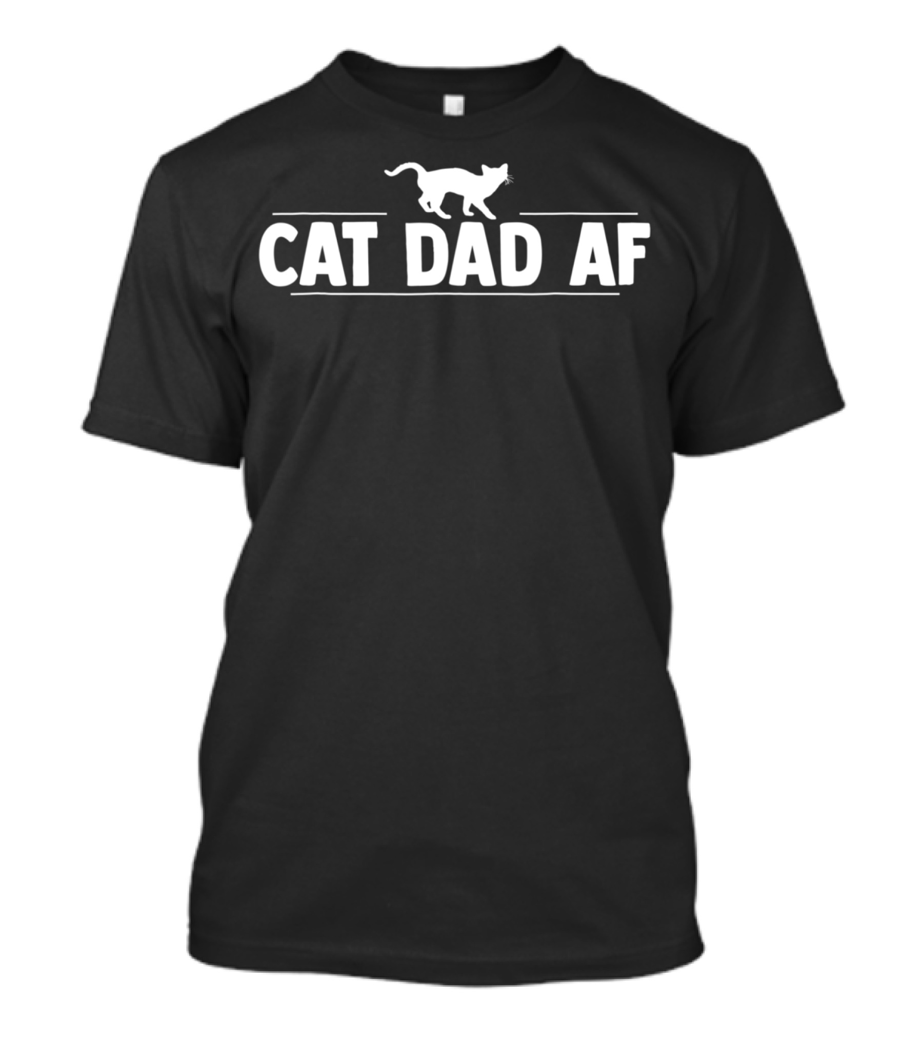 Cat Dad AF For Dads Of Cats T-Shirt
