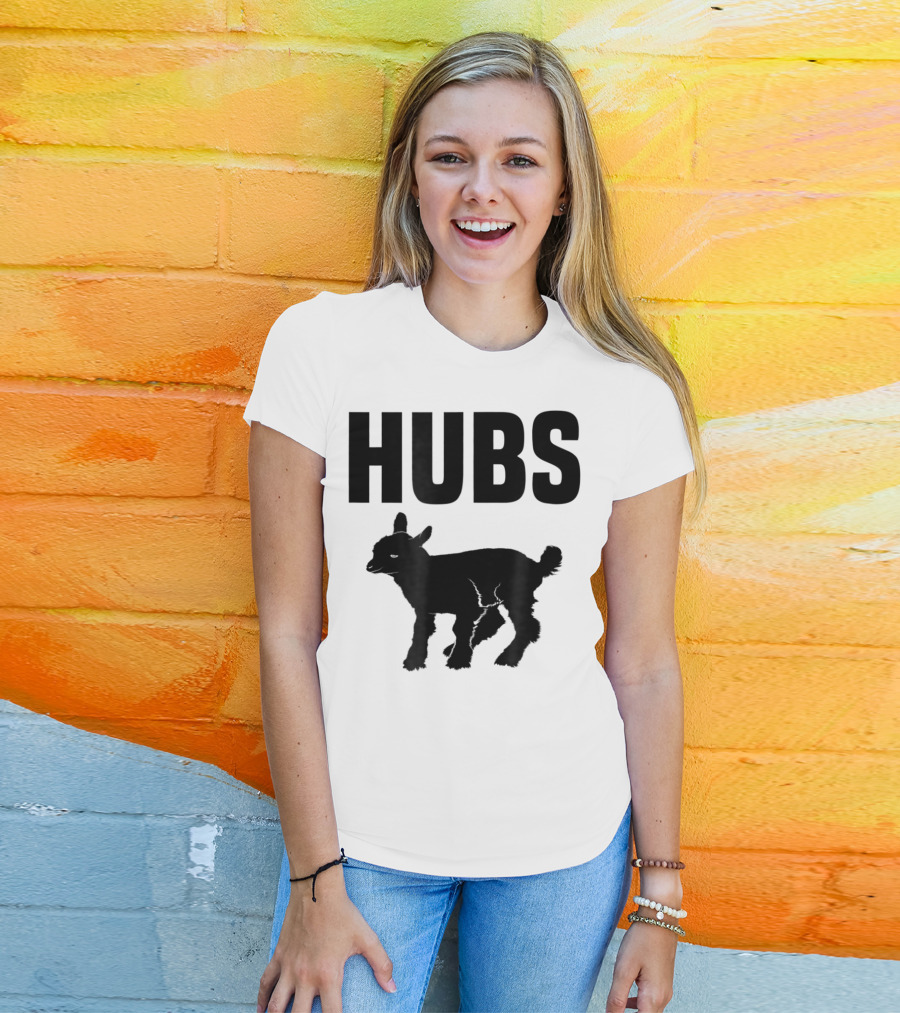 Hubs Baby Goat For Husband Wife Dad T-Shirt