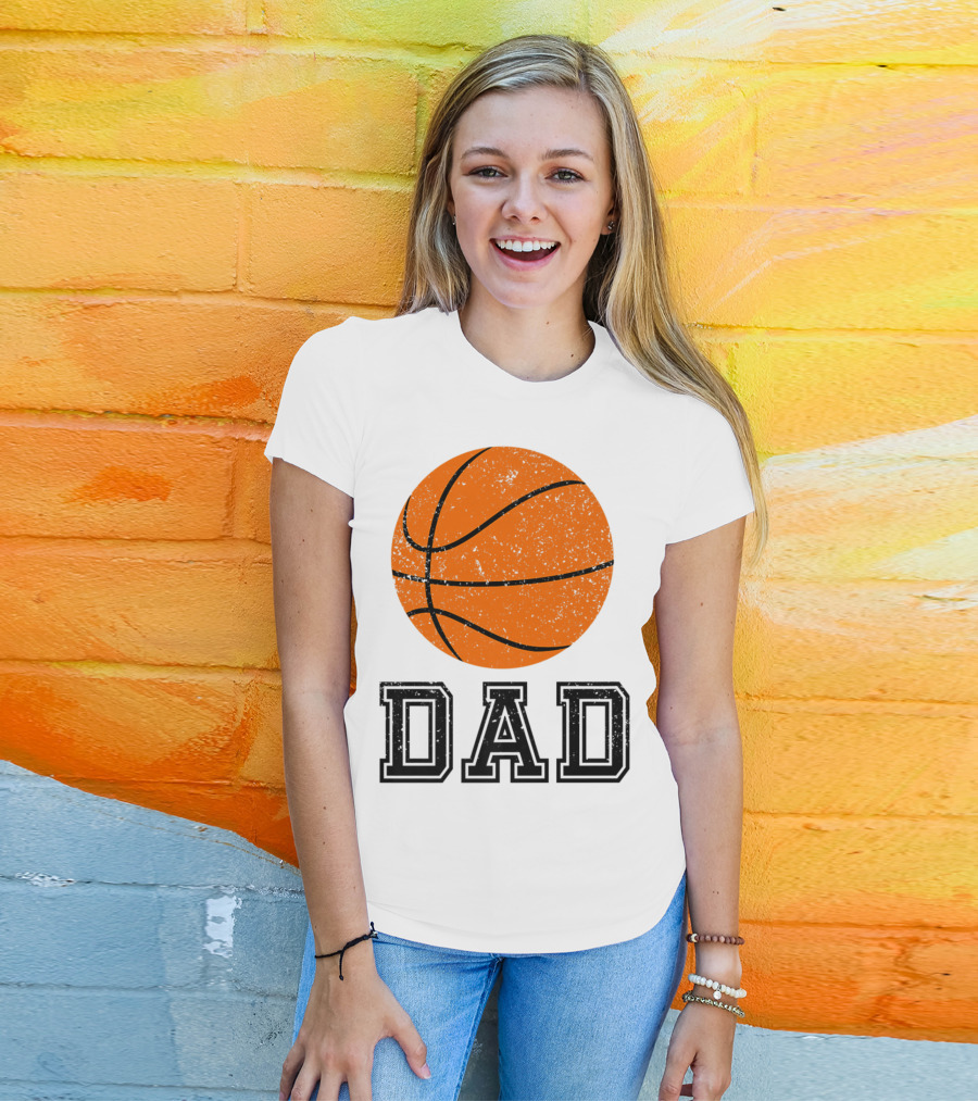 Basketball Dad Vintage Ball T-Shirt