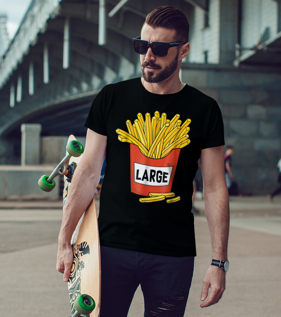 Large Golden French Fries Dad Coolest Big Collection T-Shirt
