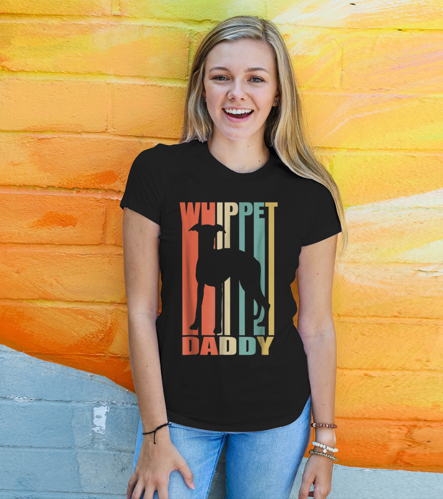 Whippet Daddy Vintage Love Dog56 T-Shirt