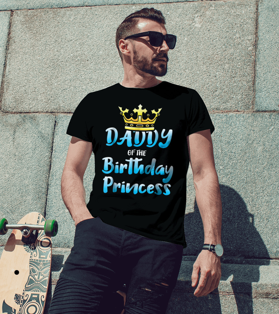 Daddy Of The Birthday Princess Crown T-Shirt