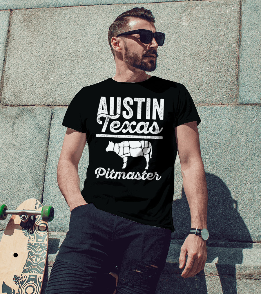 Austin Texas Pitmaster BBQ Dad For 82 T-Shirt