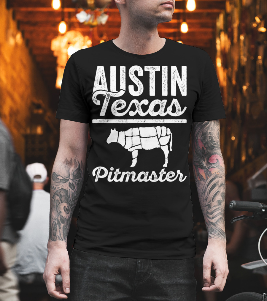 Austin Texas Pitmaster BBQ Dad For 82 T-Shirt