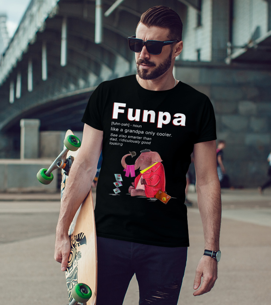 Elephant Funpa Like A Grandpa Only Cooler Family T-Shirt