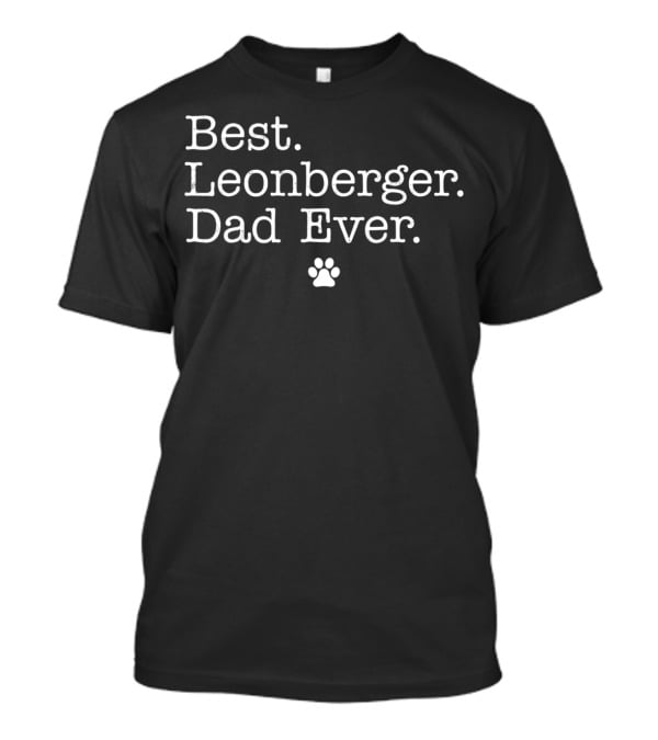 Best Leonberger Dad Ever Paw Prints T-Shirt