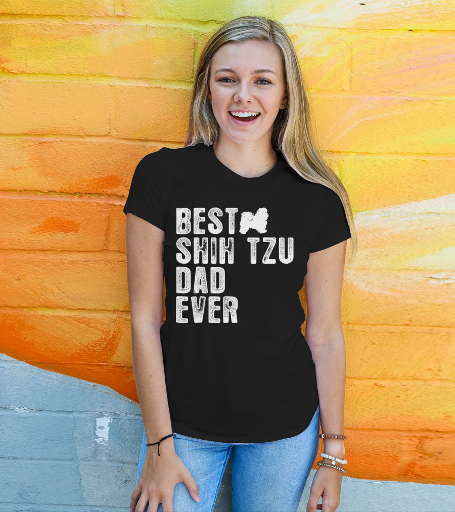 Best Shih Tzu Dad Ever T-Shirt