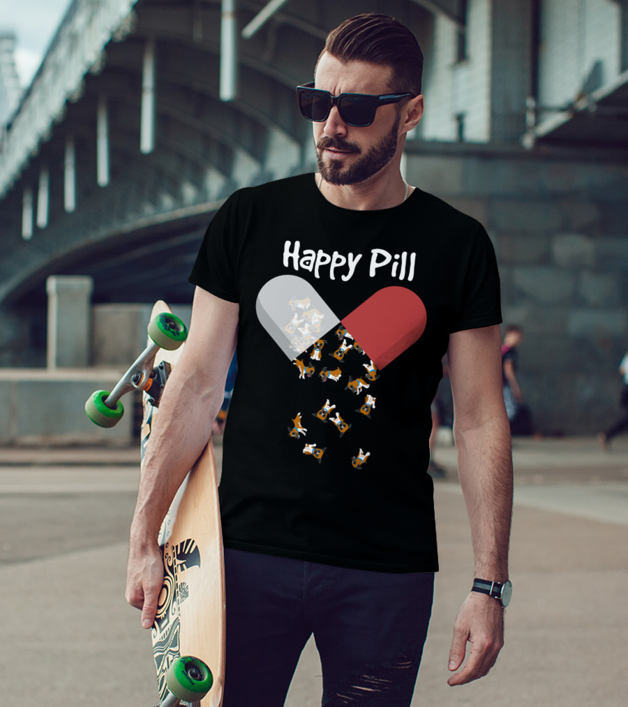 Happy Pill Boxer Dog Cute53 T-Shirt