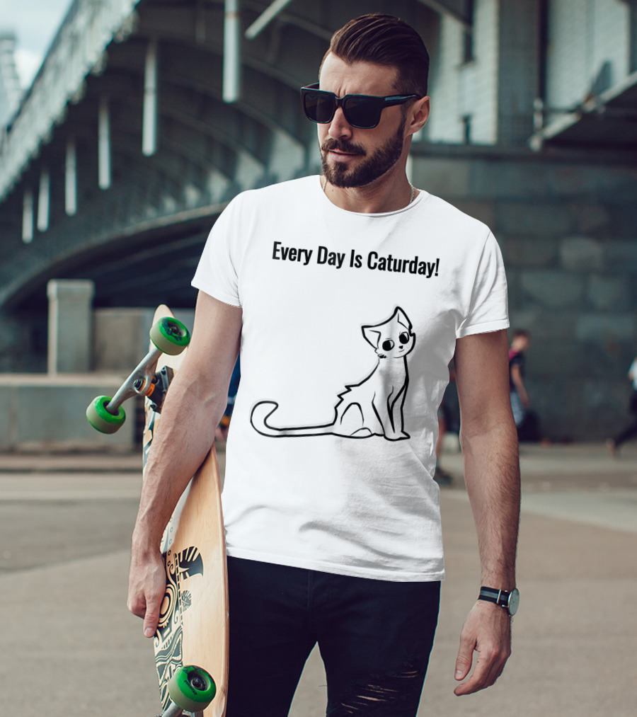 Every Day Is Caturday Cat Lover Cat Mom Dad T-Shirt