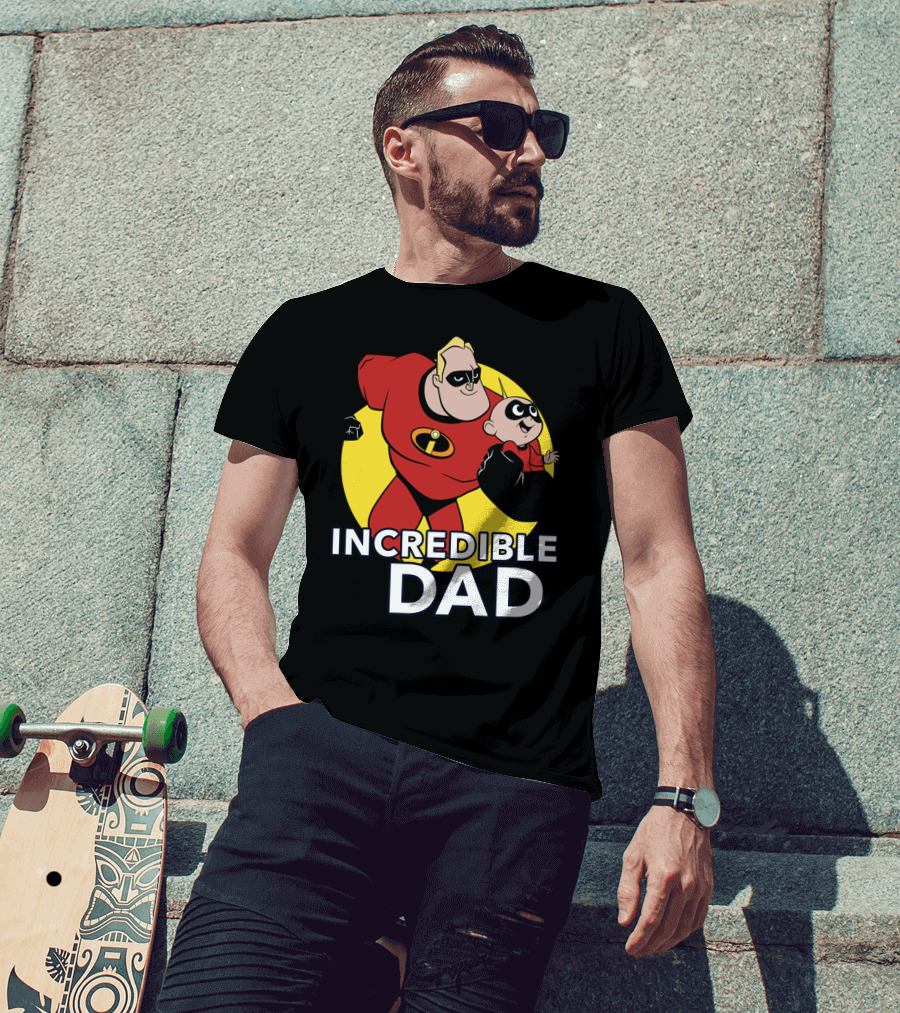 Disney Pixar Incredibles 2 Incredible Dad Jack Jack And Dad T-Shirt