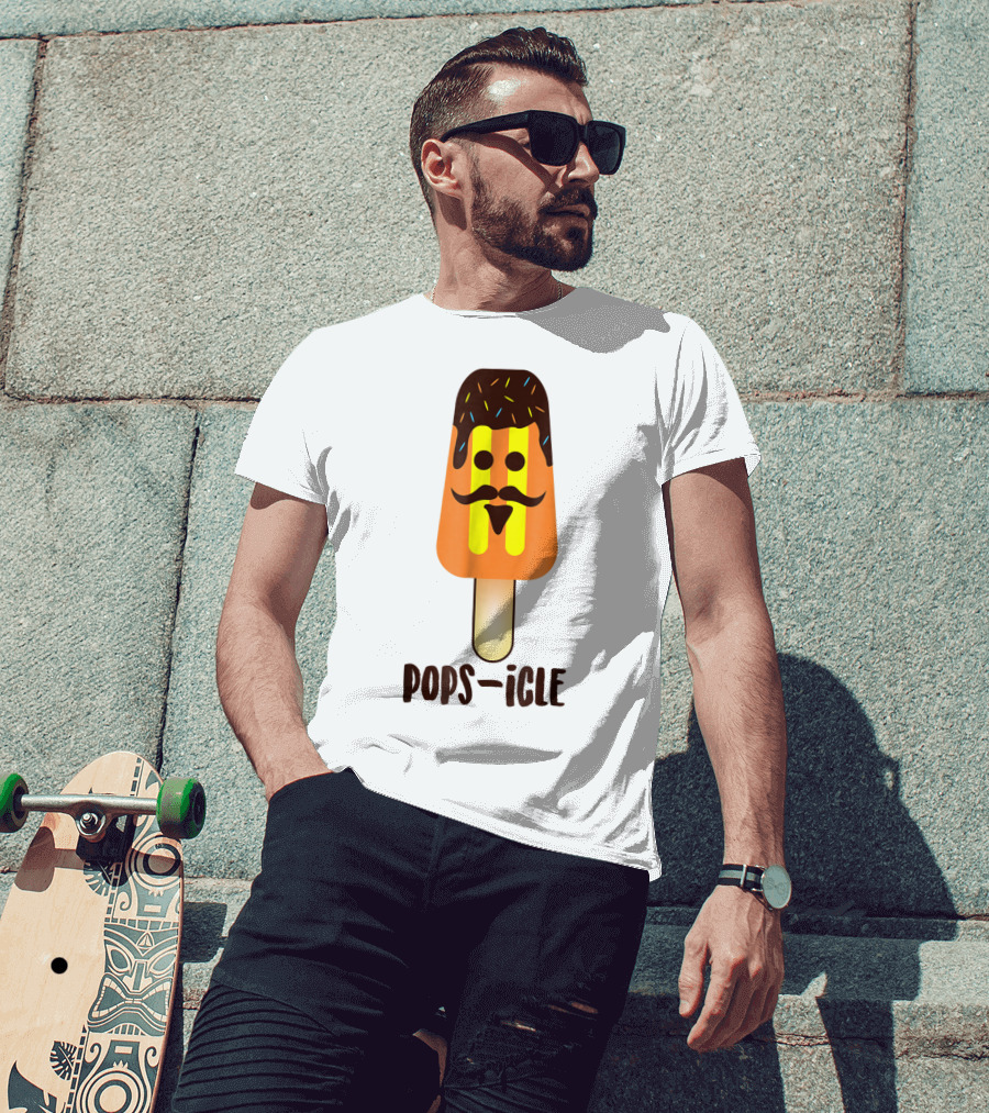Dad Day Pops-icle Ice Pop Dy Papa54 T-Shirt