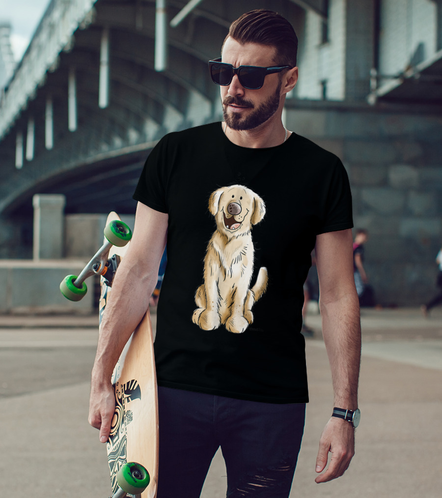 Golden Retriever I Dog Mom Dad Cool T-Shirt