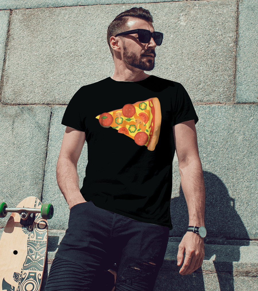Dad Son Pizza Piece Funny Matching Family 73 Pepperoni Slice T-Shirt