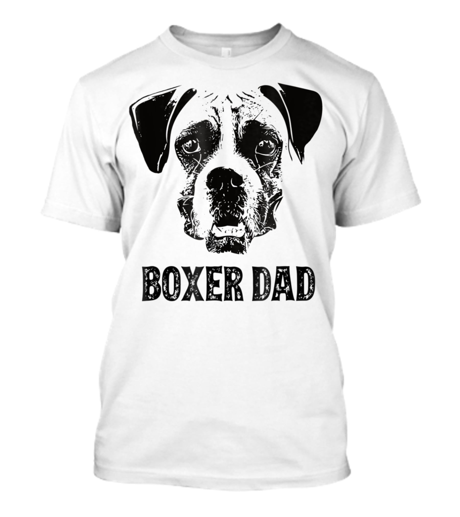 Boxer Dog Dad Boxer Dad Face T-Shirt