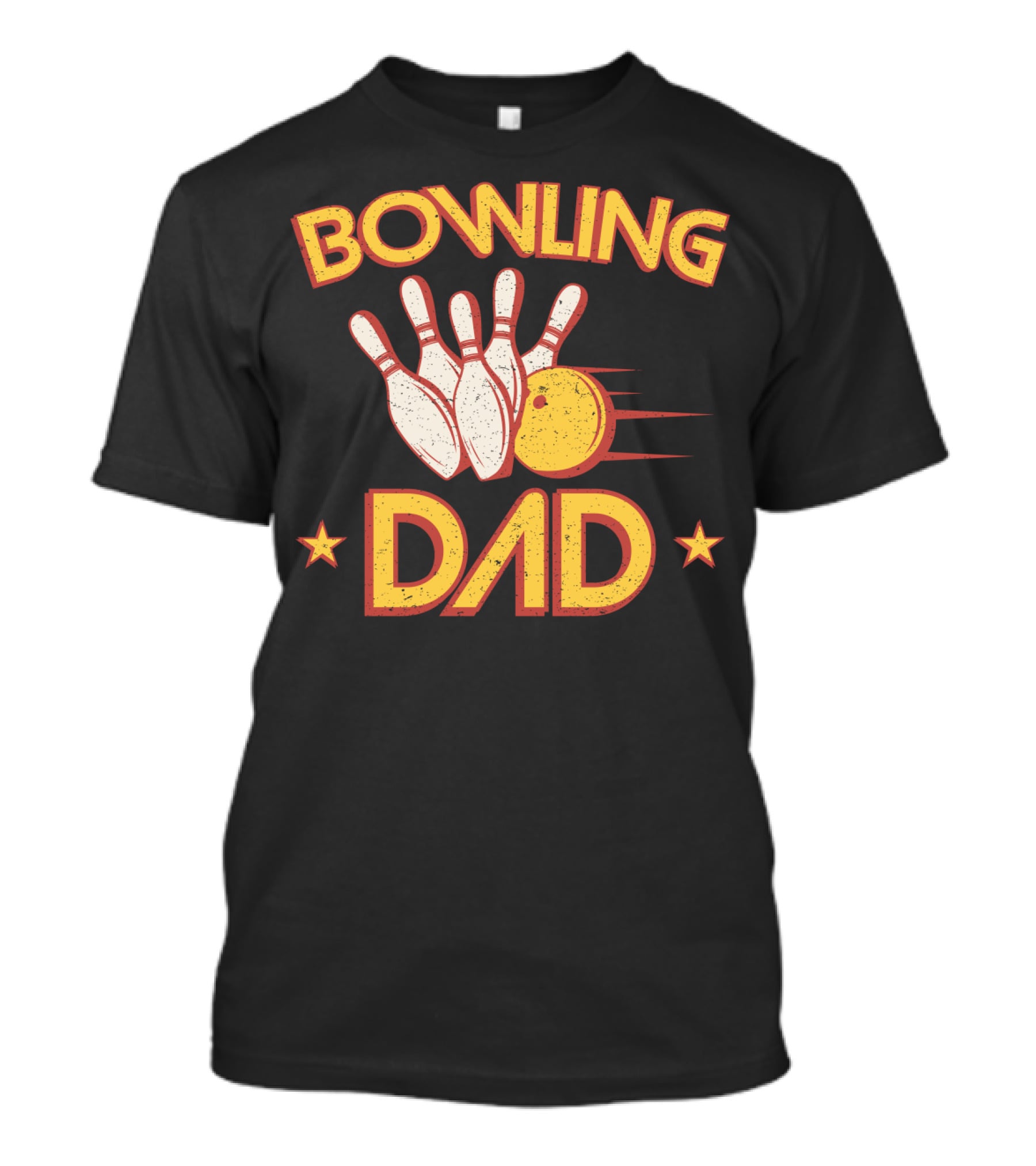 Bowling Dad Vintage Pins Ball86 T-Shirt