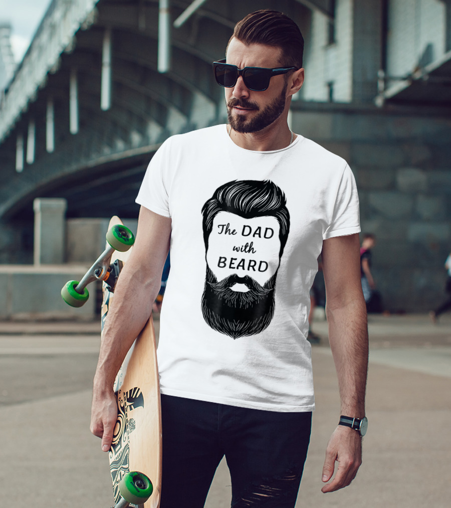 The Awesome Dad With Beard T-Shirt