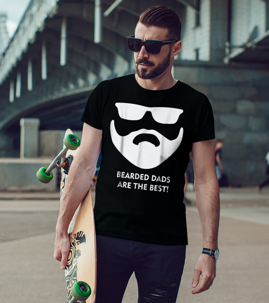 Bearded Dads Are The Best Dad Beard Beard Dad65 T-Shirt