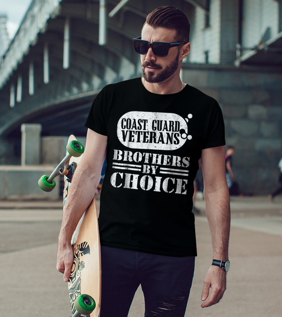 Coast Guard Veterans Brothers By Choice T-Shirt