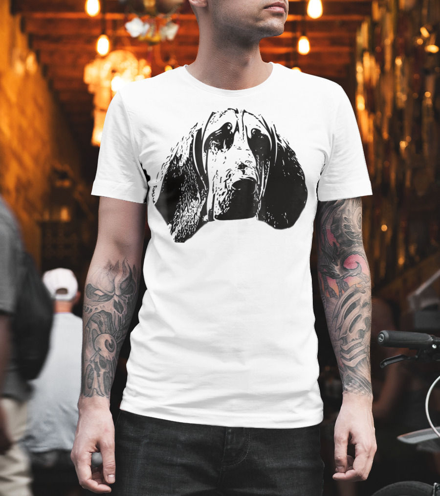 Bloodhound Face Dog Mom Or Dad T-Shirt