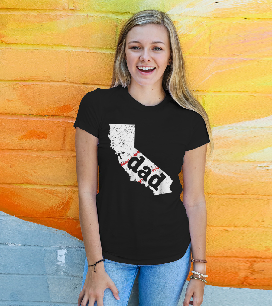 California Dad Baseball Softball Best T-Shirt