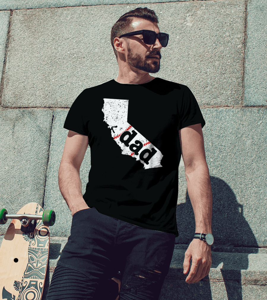California Dad Baseball Softball Best T-Shirt