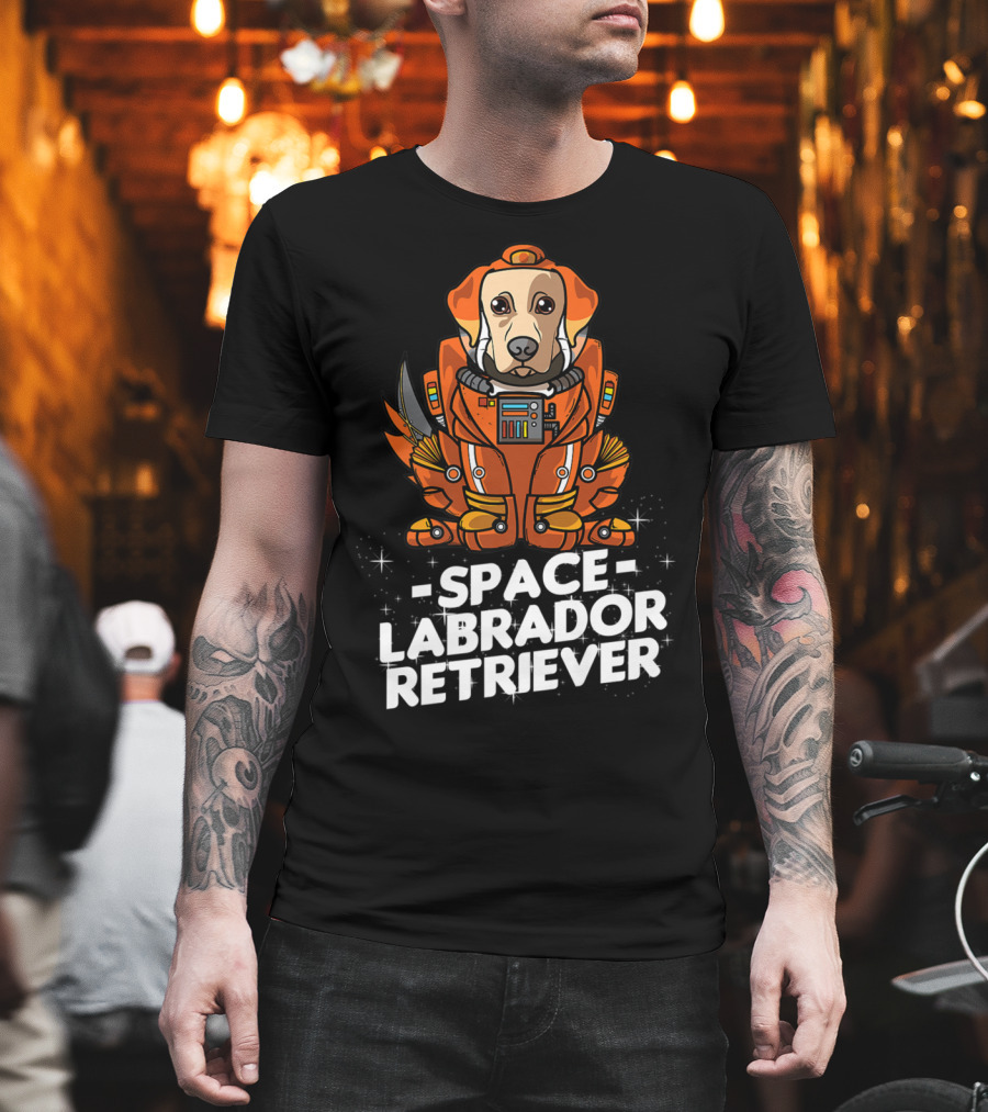Space Labrador Retriever Space Suit Dog T-Shirt
